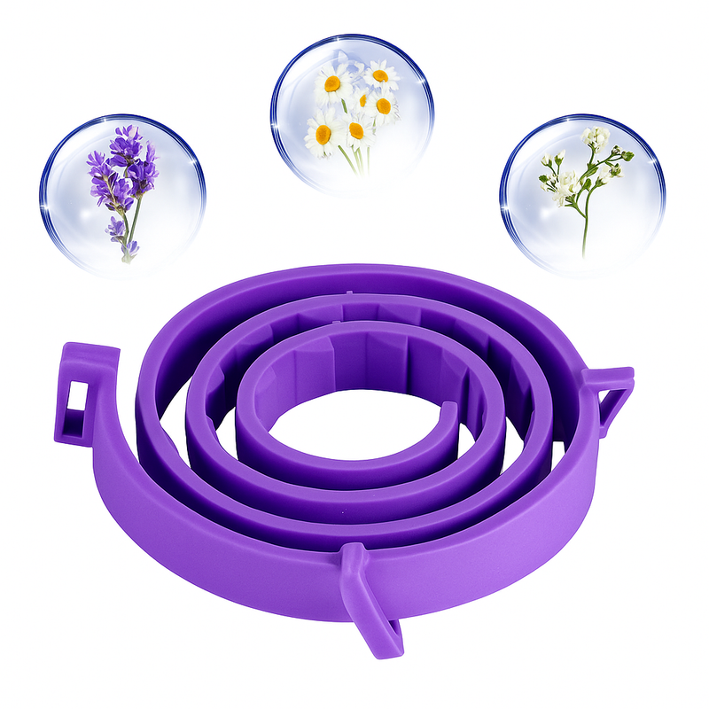 Kit 3 Coleira Calmante Anti-Estresse para Cães e Gatos