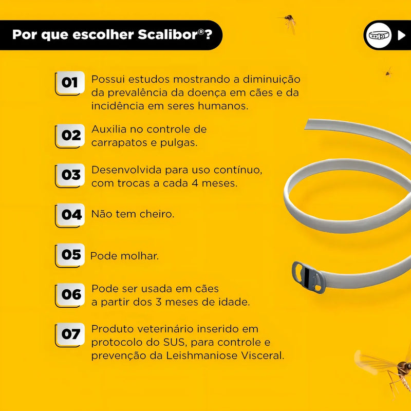 Coleira Repelente de Insetos para Cães